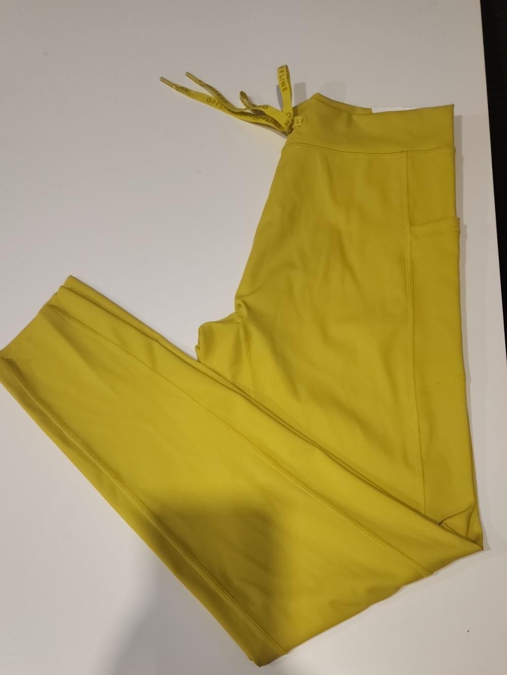 aerie Bright Yellow High-Rise Leggings with Side Pocket